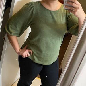 Soft Army green top